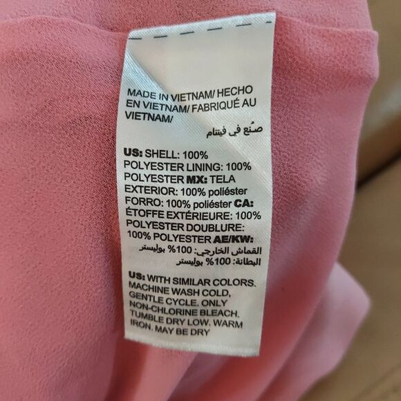 WHBM sleeveless cowl neck blouse with black & silver straps size medium - Picture 6 of 6